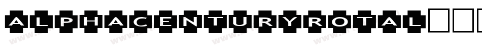 alphacenturyrotal字体转换