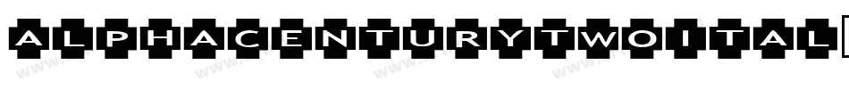 alphacenturytwoital字体转换
