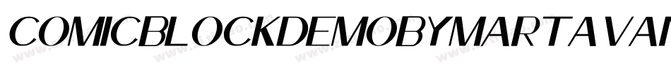 ComicBlockDemoByMartaVanEck-MmYJ字体转换