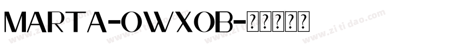 Marta-owxOB字体转换