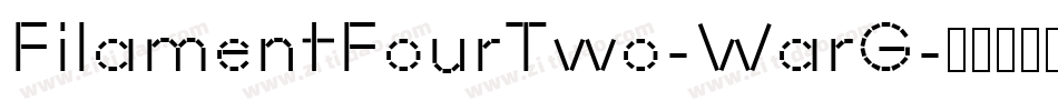 FilamentFourTwo-WarG字体转换
