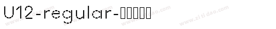 U12-regular字体转换
