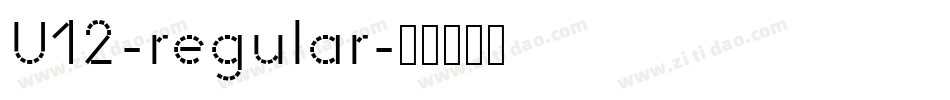 U12-regular字体转换