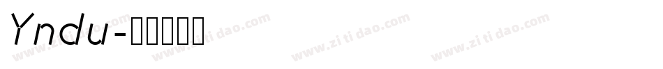 Yndu字体转换