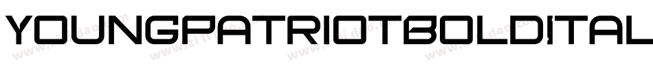 YoungPatriotBoldItalic-nRx20字体转换