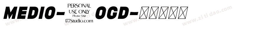 Medio-7oGD字体转换