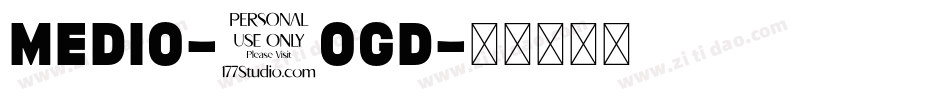 Medio-7oGD字体转换