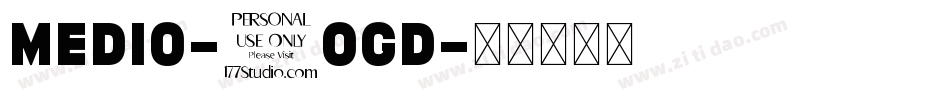 Medio-7oGD字体转换
