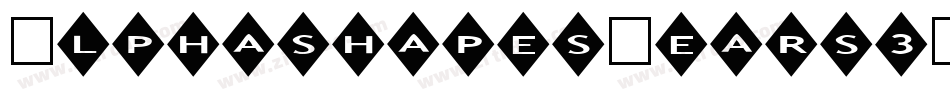 AlphashapesGears3-eo16字体转换