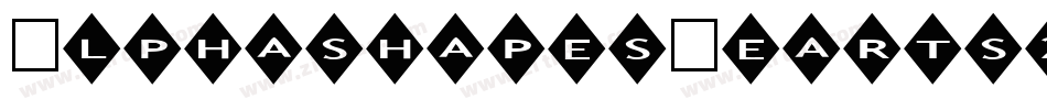 AlphashapesHearts2B-rxOK字体转换