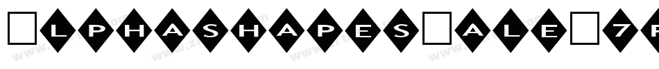 AlphashapesMale-7p2D字体转换