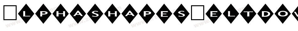 AlphashapesMeltdownsReverse-1DJM字体转换