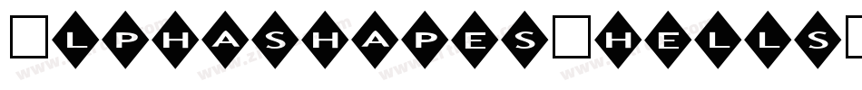 AlphashapesShells-mpxv字体转换