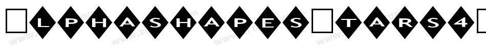 AlphashapesStars4-l5RZ字体转换