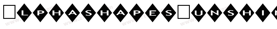 AlphashapesSunshine-0L44字体转换