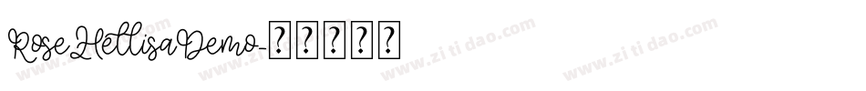 RoseHellisaDemo字体转换