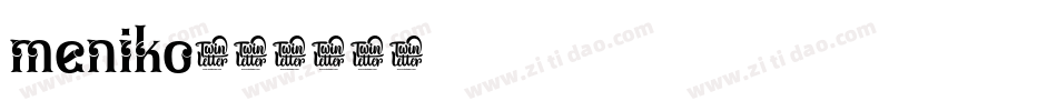 meniko字体转换
