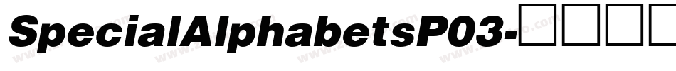 SpecialAlphabetsP03字体转换