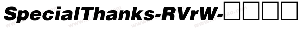 SpecialThanks-RVrW字体转换