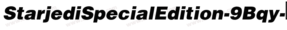 StarjediSpecialEdition-9Bqy字体转换