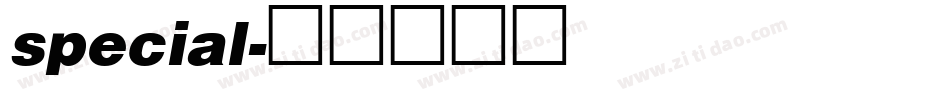 special字体转换