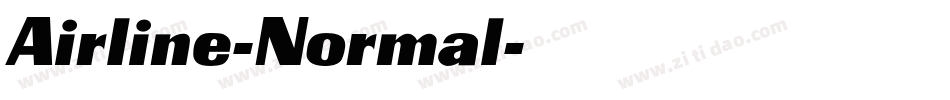 Airline-Normal字体转换