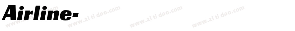 Airline字体转换