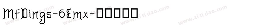 MfDings-6Emx字体转换