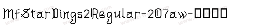 MfStarDings2Regular-2O7aw字体转换