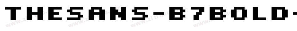 TheSans-B7Bold字体转换