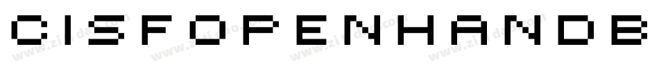 CisfOpenhandBoldExtendedOblique-rex7字体转换