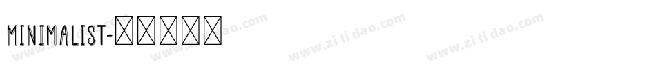 Minimalist字体转换