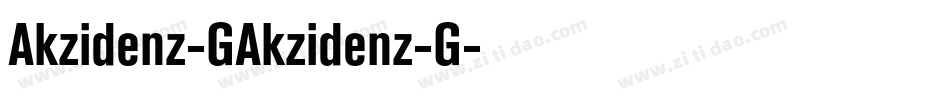 Akzidenz-GAkzidenz-G字体转换