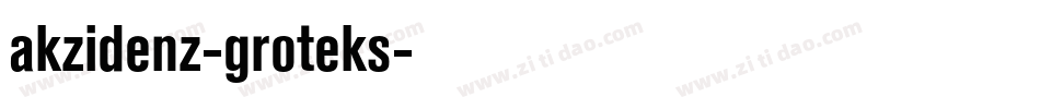 akzidenz-groteks字体转换