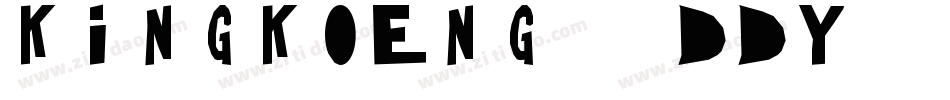 Kingkoeng-VdDy字体转换