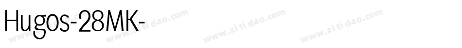 Hugos-28MK字体转换