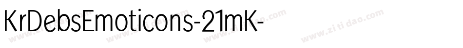 KrDebsEmoticons-21mK字体转换