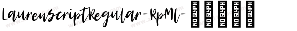 LaurenscriptRegular-RpMl字体转换