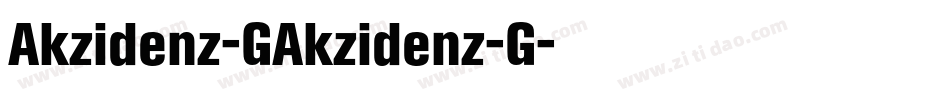 Akzidenz-GAkzidenz-G字体转换