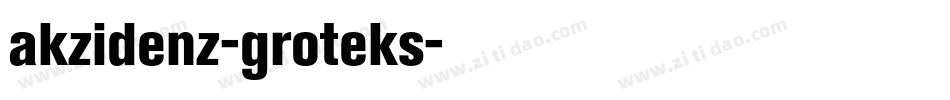akzidenz-groteks字体转换
