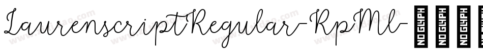 LaurenscriptRegular-RpMl字体转换