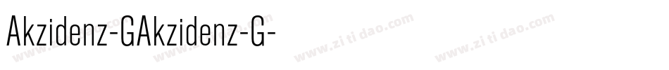 Akzidenz-GAkzidenz-G字体转换