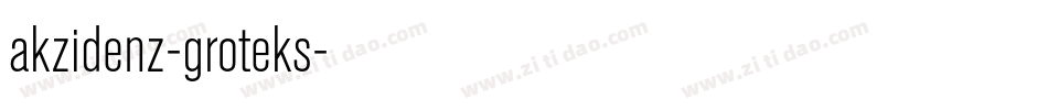 akzidenz-groteks字体转换