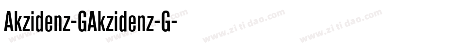 Akzidenz-GAkzidenz-G字体转换