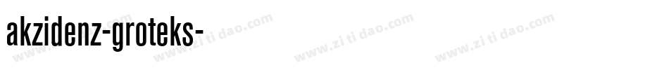 akzidenz-groteks字体转换