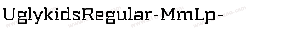 UglykidsRegular-MmLp字体转换