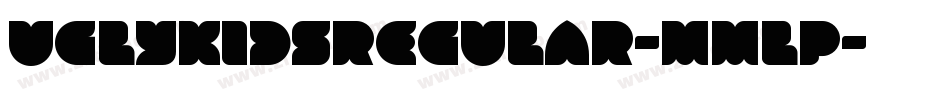 UglykidsRegular-MmLp字体转换