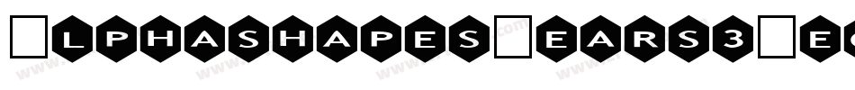 AlphashapesGears3-eo16字体转换