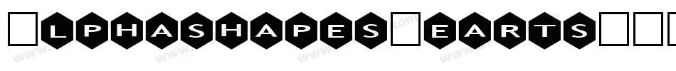 AlphashapesHearts-YE1L字体转换