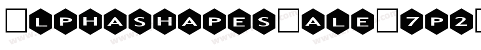 AlphashapesMale-7p2D字体转换